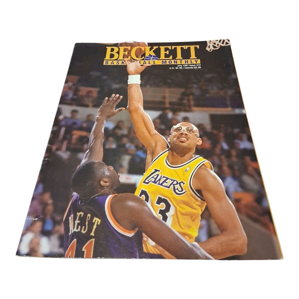 RARE Kareem Abdul Jabbar Beckett Basketball Monthly 1991 Vintage Collectible